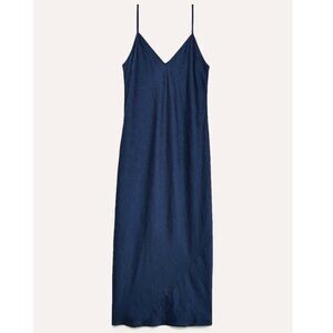 Aritzia Wilfred Christine Satin Midi Slip Dress NWT | Size: Large | Color: Navy